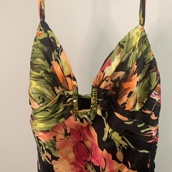 Cache Multicolor Floral High Low Dress - Picture 3 of 4